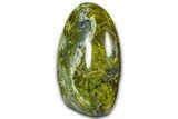Polished Free-Standing Green Pistachio Opal - Madagascar #361542-1